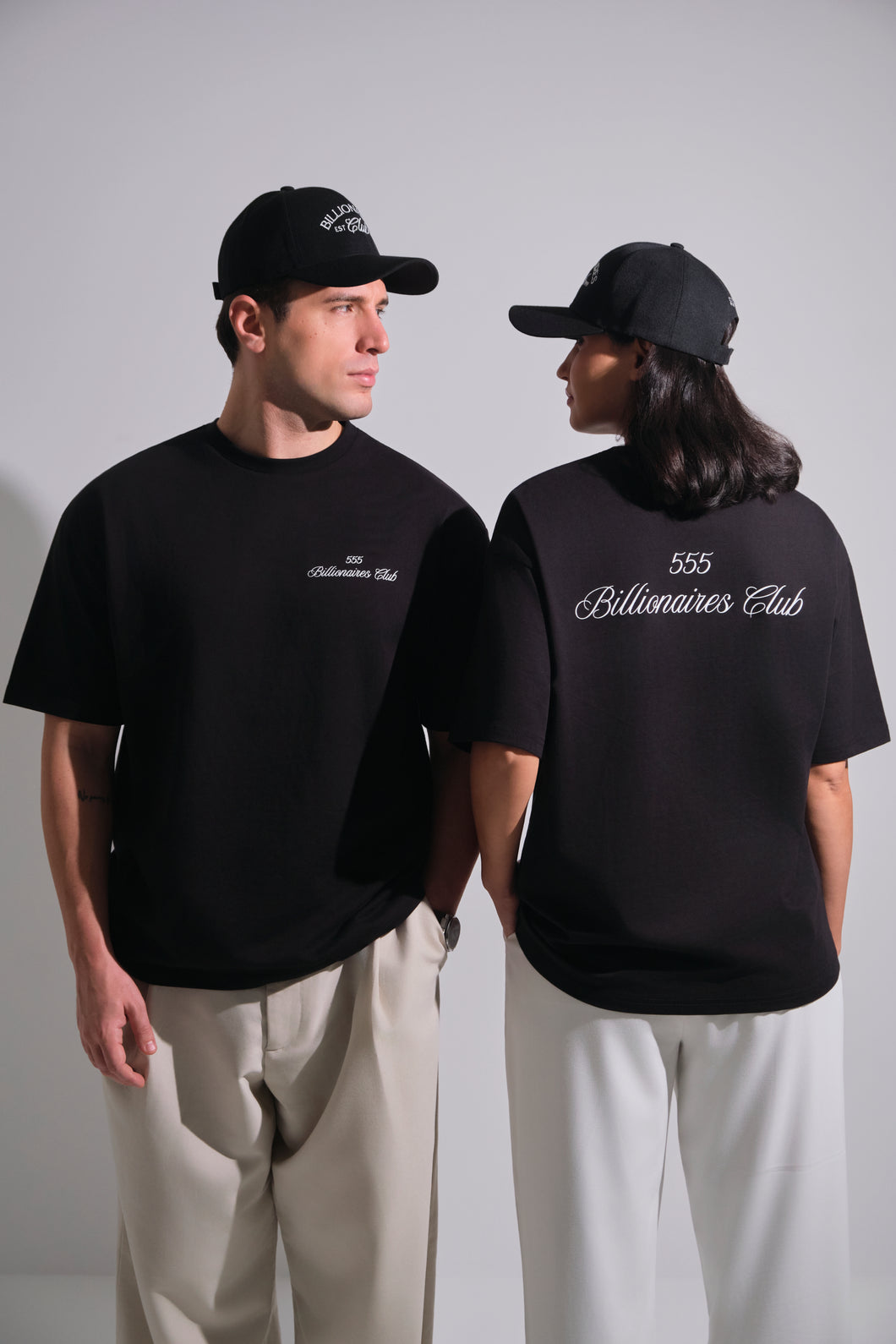 555 Billionaires Club T-shirt Black